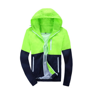 Men's Polyester Full Sleeves Zipper Closure Mixed Colors Jacket