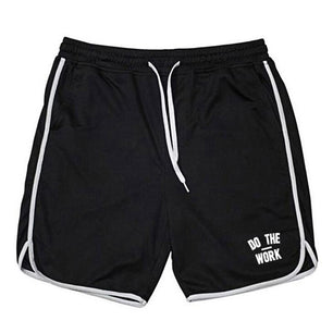 Men's Polyester Quick-Dry Letter Pattern Running Sport Shorts