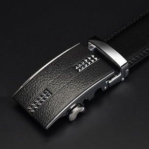 Men's Cowskin Automatic Alloy Buckle Closure Casual Wear Belts