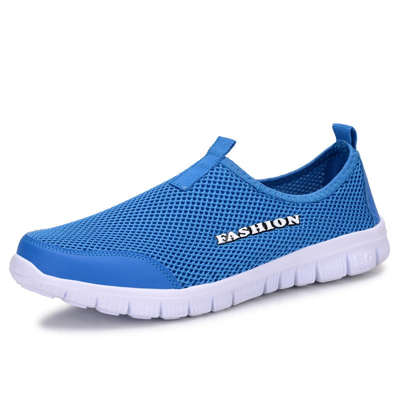 Women's Breathable Mesh Platform Slip On Running Shoes