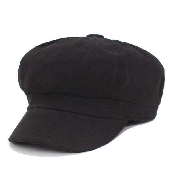 Men's Cotton Adjustable Winter Berets Peaked Casual Wear Caps