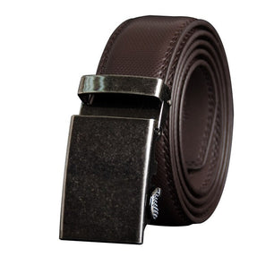 Men's Cowskin Genuine Leather Automatic Metal Buckle Strap Belts