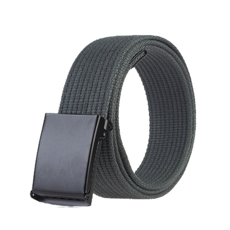 Men's Canvas Metal Buckle Military Waistband Casual Strap Belt