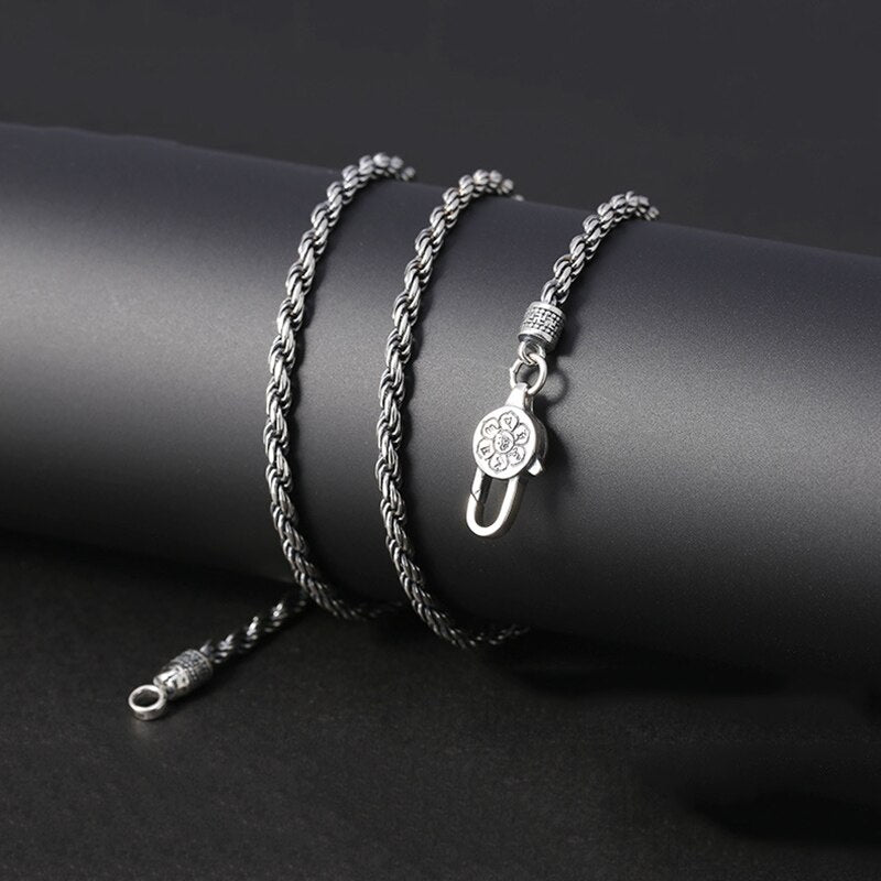 Men's 100% 925 Sterling Silver Snake Chain Elegant Necklaces