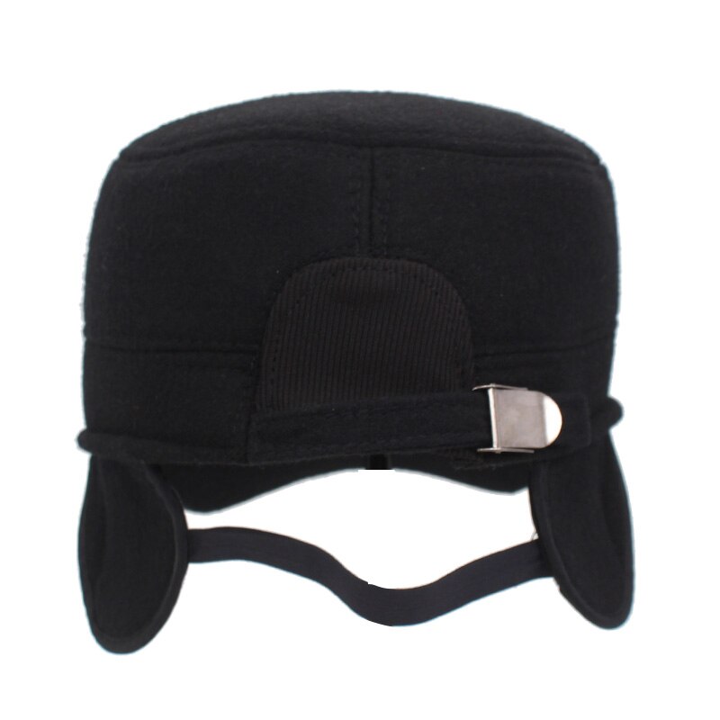 Men's Leather Adjustable Strap Snapback Baseball Casual Caps