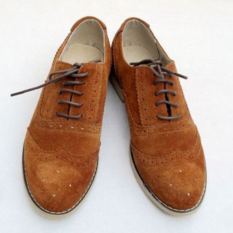 Men's Suede Pointed Toe Lace-Up Breathable Vintage Casual Shoes