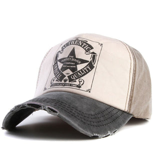 Men's Cotton Adjustable Strap Snapback Baseball Protection Cap