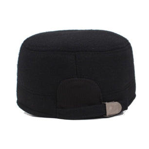 Men's Leather Adjustable Strap Snapback Baseball Casual Caps