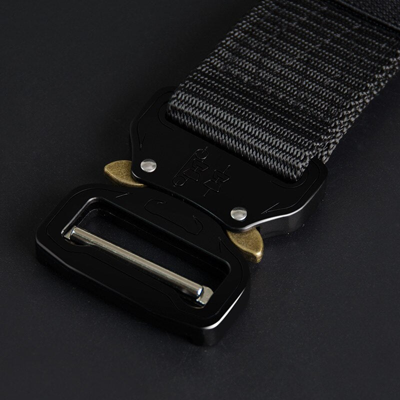 Women's Nylon Pin Buckle Closure Metal Solid Pattern Strap Belt