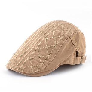 Men's Cotton Adjustable Strap Sun Protection Casual Retro Cap