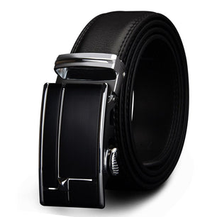 Men's Cowskin Automatic Metal Buckle Closure Casual Wear Belts