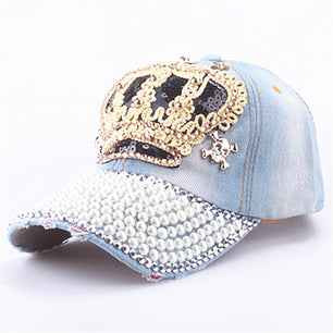 Women's Cotton Adjustable Strap Sun Protection Baseball Cap