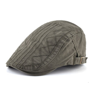 Men's Cotton Adjustable Strap Sun Protection Casual Retro Cap