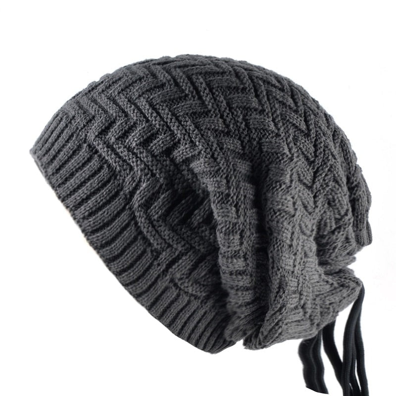 Men's Acrylic Knitted Solid Pattern Novelty Skullies Winter Cap