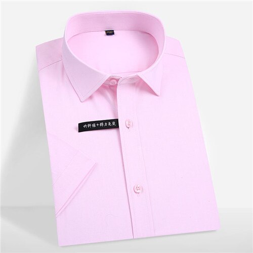 Men's Polyester Turndown Collar Single Breasted Formal Wear Shirt