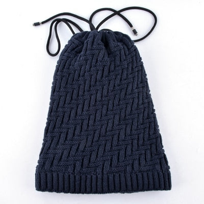 Men's Acrylic Skullies Beanies Multi-Purpose Knitted Warm Cap