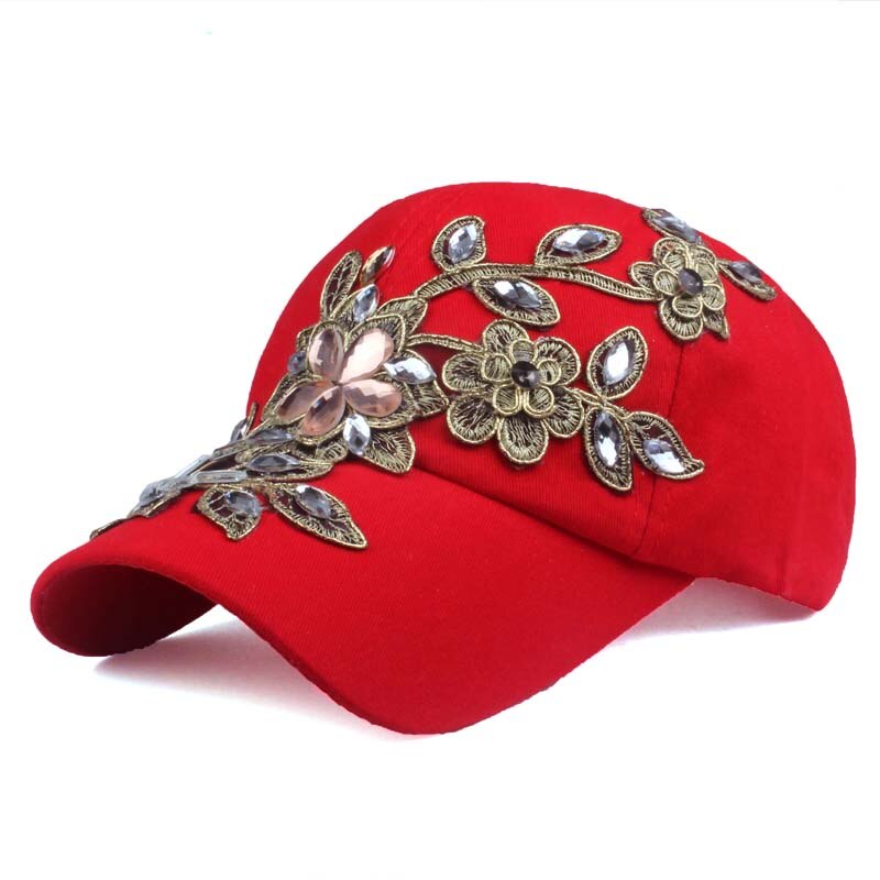 Women's Cotton Adjustable Strap Sun Protection Baseball Cap