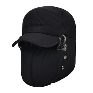 Men's Polyester Solid Pattern Casual Wear Trendy Bomber Hat