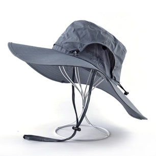 Women's Polyester Waterproof Anti-UV Bucket Casual Wear Cap