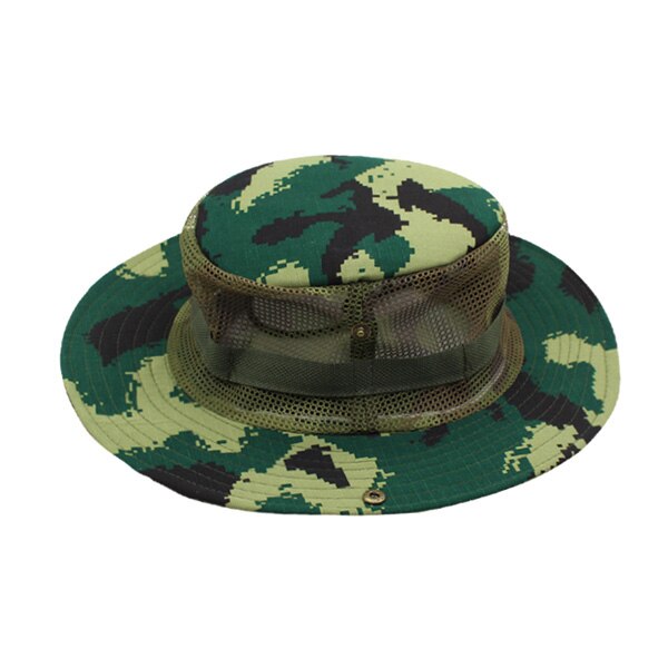 Men's Cotton Sun Protection Casual Wear Camouflage Floppy Hat