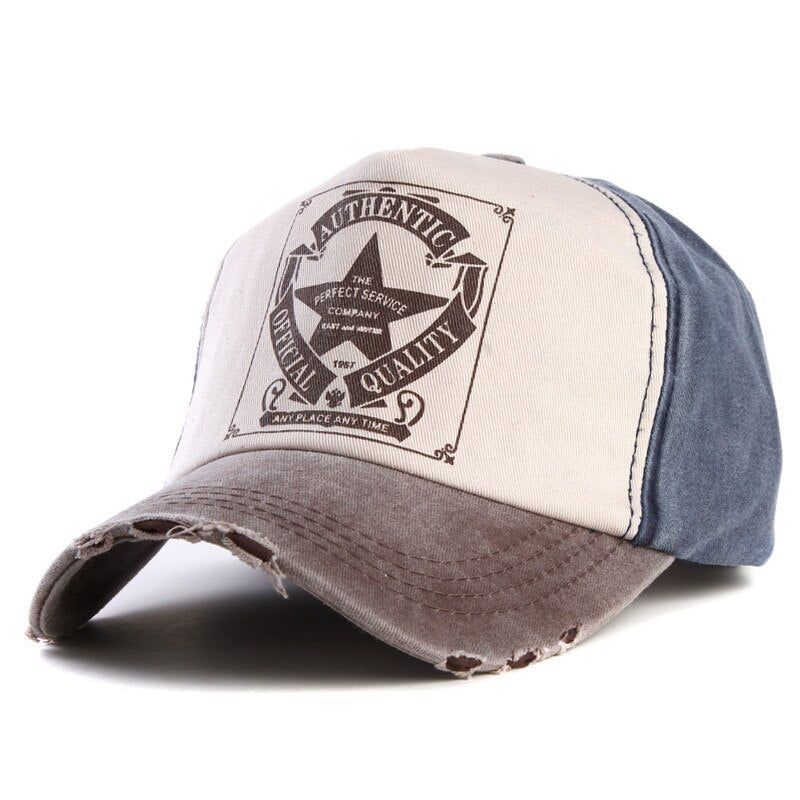 Men's Cotton Adjustable Strap Snapback Baseball Protection Cap