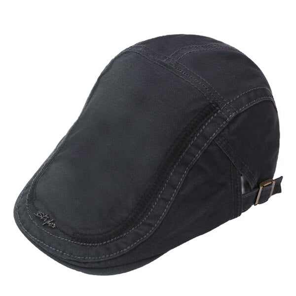 Men's Cotton Adjustable Newsboy Casquette Style Winter Caps