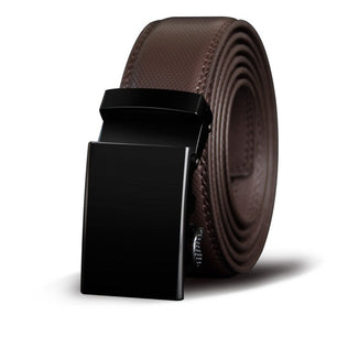 Men's Cowskin Genuine Leather Automatic Buckle Closure Belts