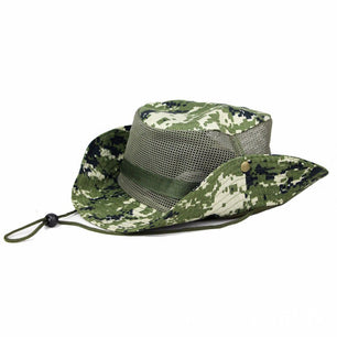 Men's Cotton Sun Protection Casual Wear Camouflage Floppy Hat