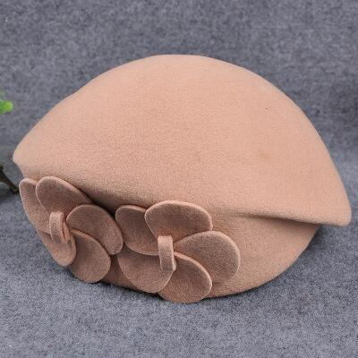 Women's 100% Wool Solid Pattern Casual Wear Trendy Flat Cap