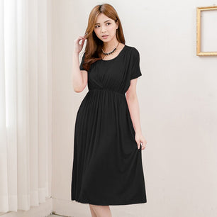 Women's Spandex Short Sleeve Breastfeeding Maternity Causal Dress