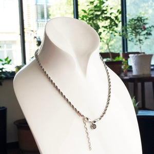 Women's 100% 925 Sterling Silver Link Chain Trendy Necklace