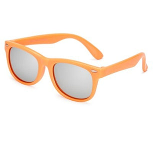 Kid's Acetate Unbreakable Polaroid UV400 Sport Mirror Sunglasses