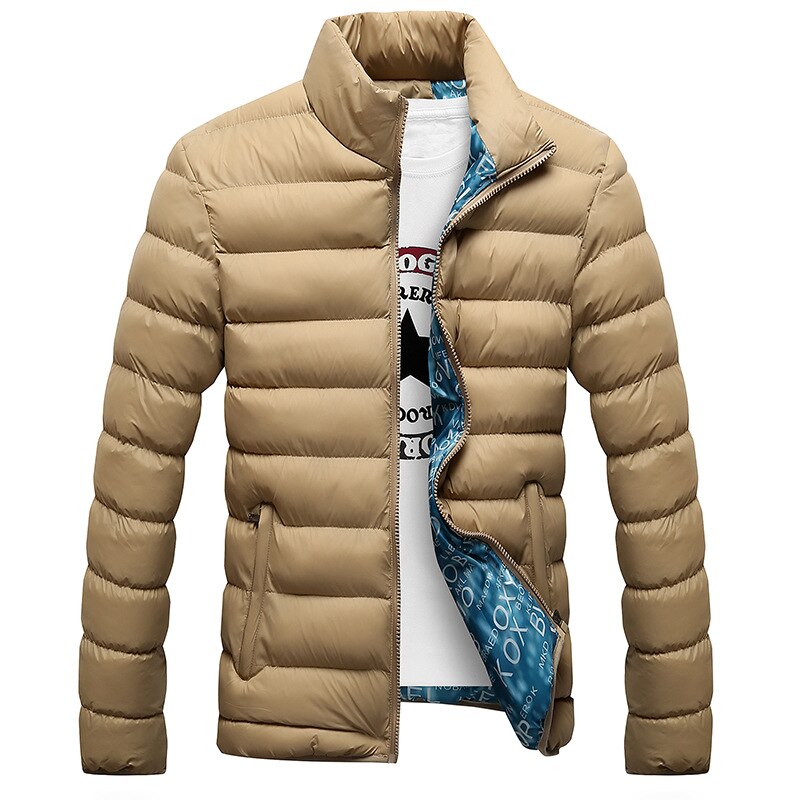 Men's Cotton Full Sleeves Zipper Closure Thick Winter Jacket