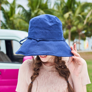 Women's Polyester Solid Pattern Casual Wear Elegant Bucket Hat