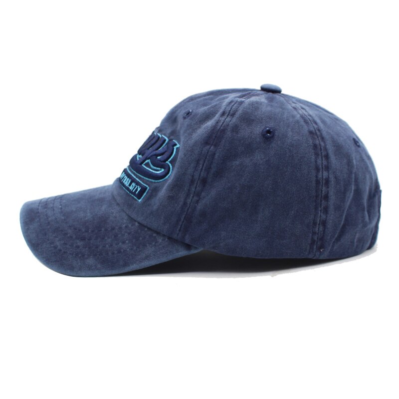 Men's Cotton Adjustable Strap Casual Wear Snapback Embroidery Cap