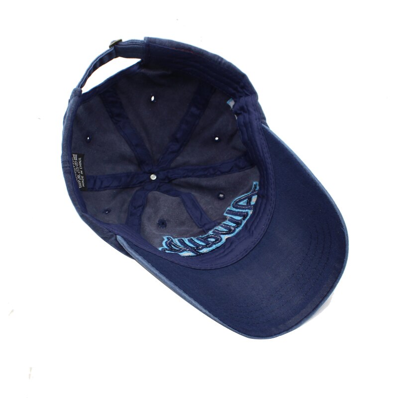 Men's Cotton Adjustable Strap Casual Wear Snapback Embroidery Cap