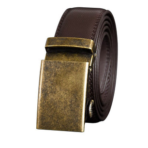 Men's Cowskin Genuine Leather Automatic Metal Buckle Strap Belts