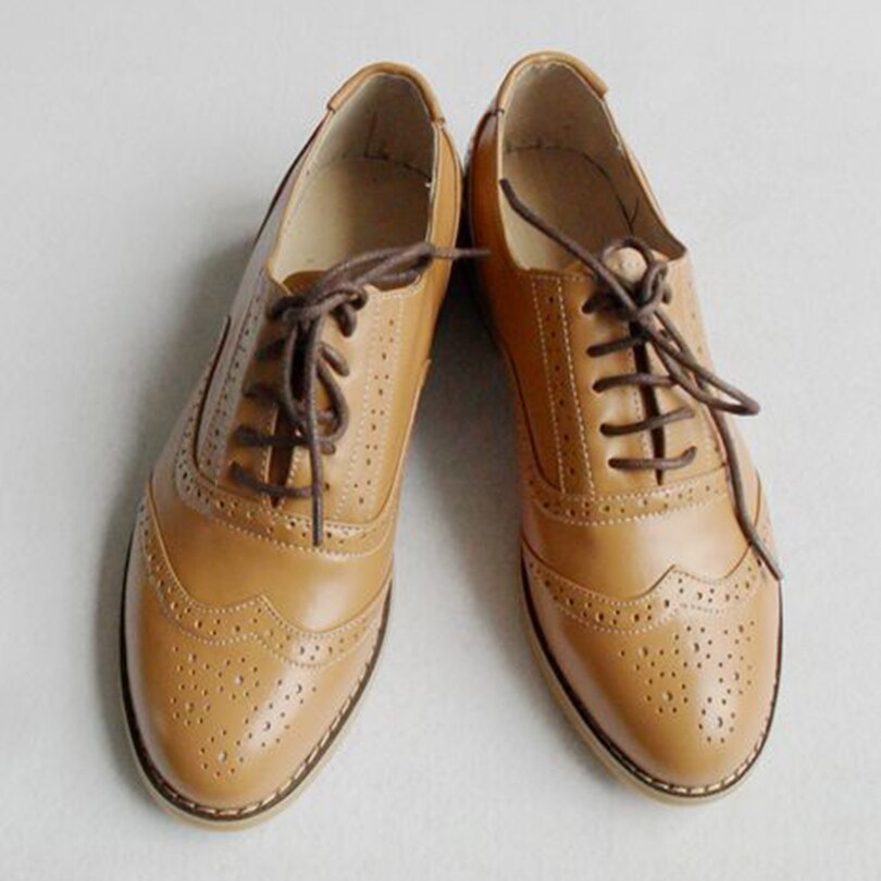 Men's Genuine Leather Pointed Toe Lace-Up Breathable Casual Shoes