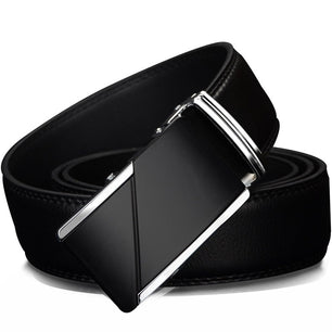 Men's Cowskin Automatic Buckle Closure Casual Wear Strap Belts