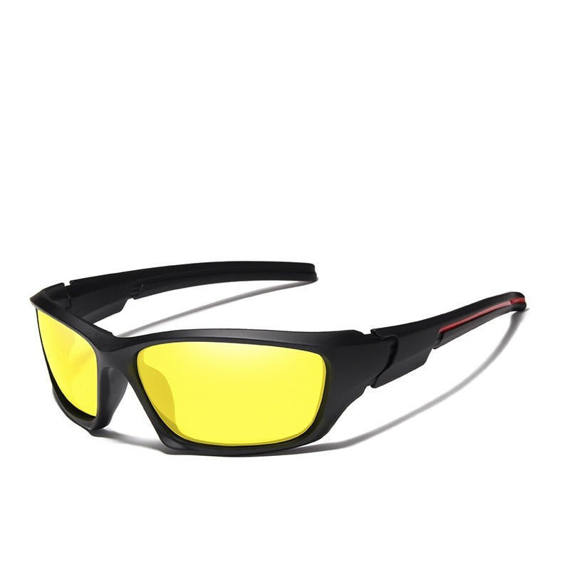 Men's Plastic Frame Polarized Night Vision Goggle Sunglasses