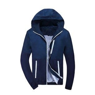 Men's Polyester Full Sleeves Zipper Closure Mixed Colors Jacket