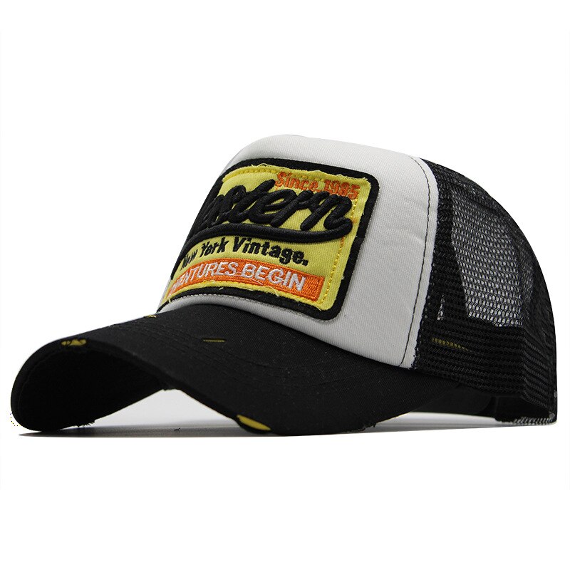 Men's Cotton Baseball Solid Hip Hop Style Letter Adjustable Hat