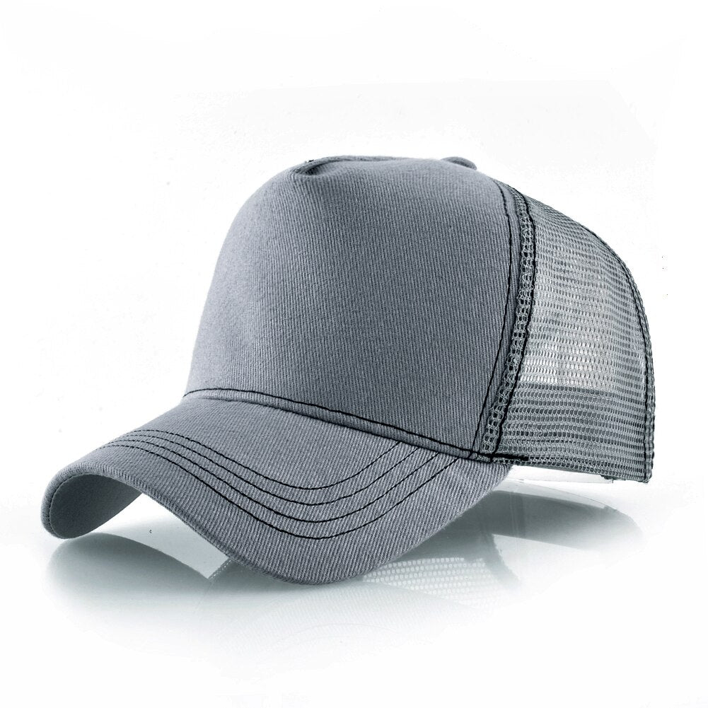 Men's Cotton Adjustable Strap Sun Protection Casual Baseball Cap