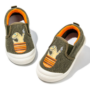 Kid's Canvas Anti-Slippery Round Toe Slip-On Closure Casual Shoes