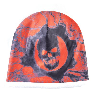 Men's Polyester Skullies Beanies Casual Printed Hip Hop Cap