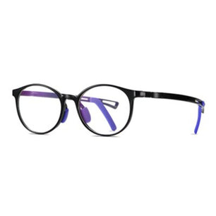 Kid's Polycarbonate Solid Pattern Transparent Glasses Frame