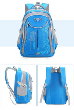 Kid's Polyester Printed Pattern Zipper Closure Elegant Backpack