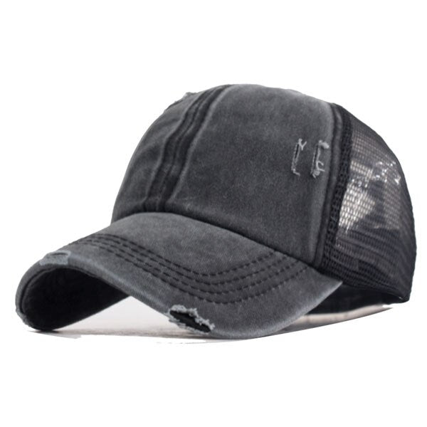 Men's Cotton Adjustable Strap Snapback Vintage Baseball Cap