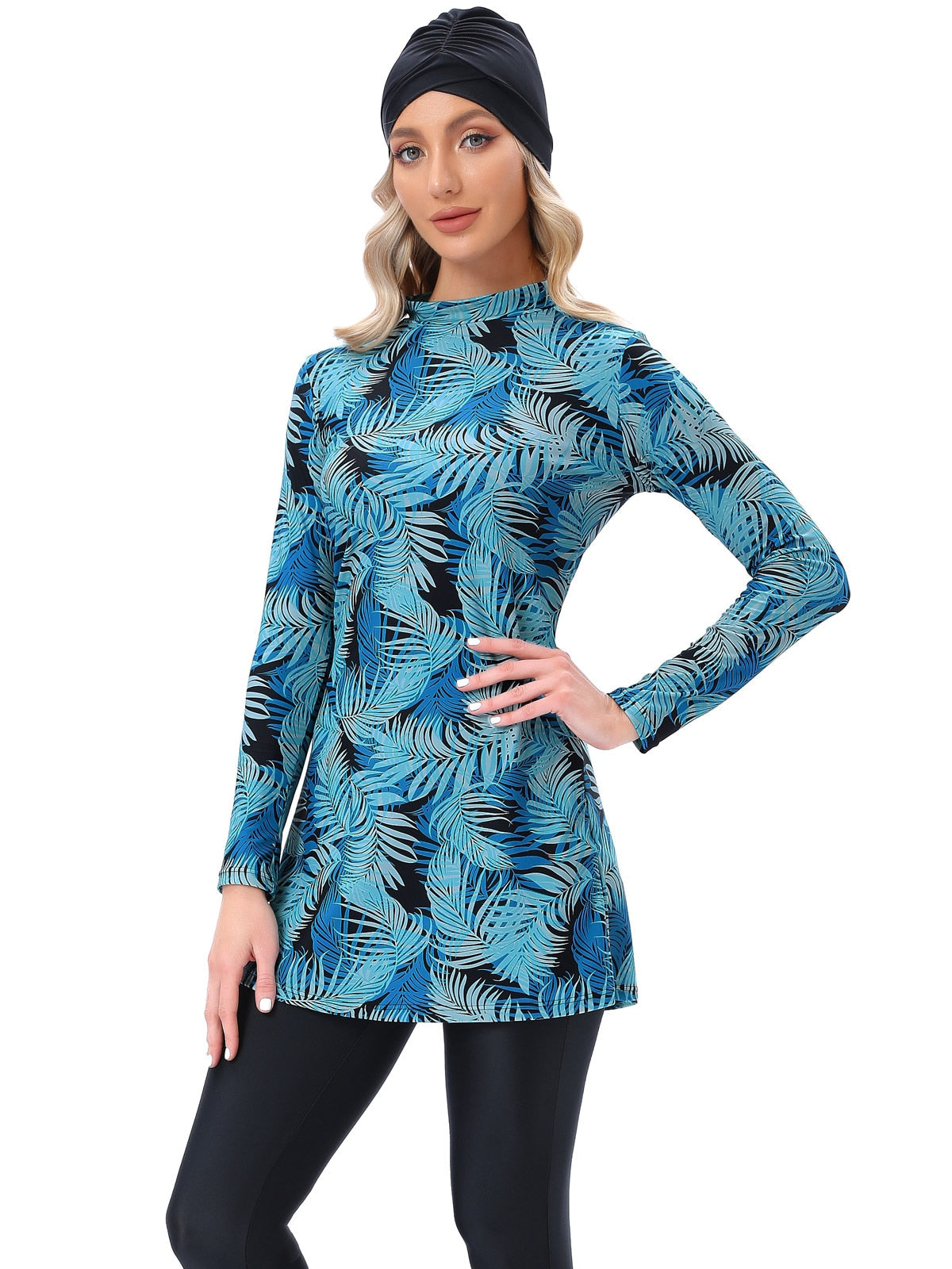 Women's Arabian Spandex Full Sleeves Printed Swimwear