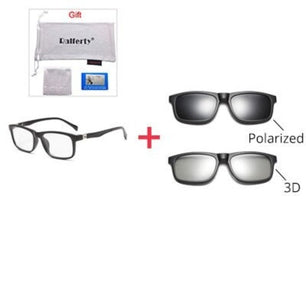 Kid's Acetate Frame TAC Lens Magnetic Clip On Optic Sunglasses